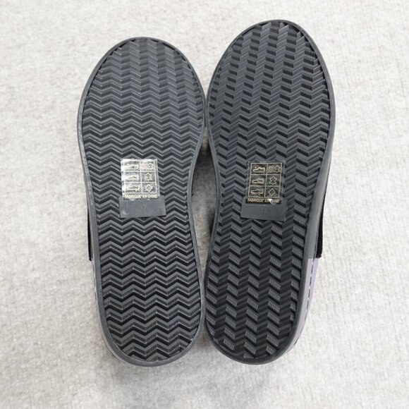 Free People Shoes  7 / 37 Black Purple Metallic Velvet  Varsity Slip Ons NEW - Picture 7 of 7